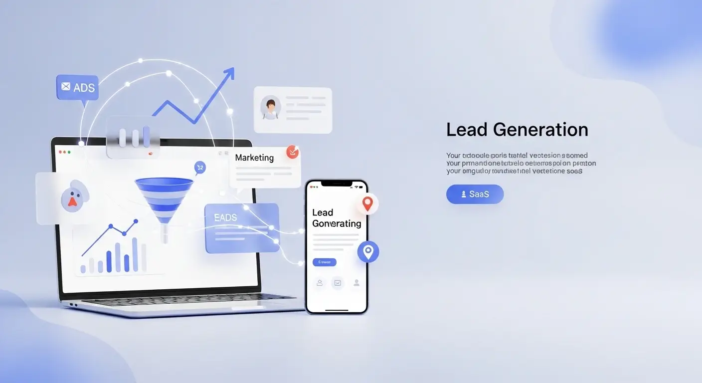 Lead generation services and sales funnel optimization dashboard