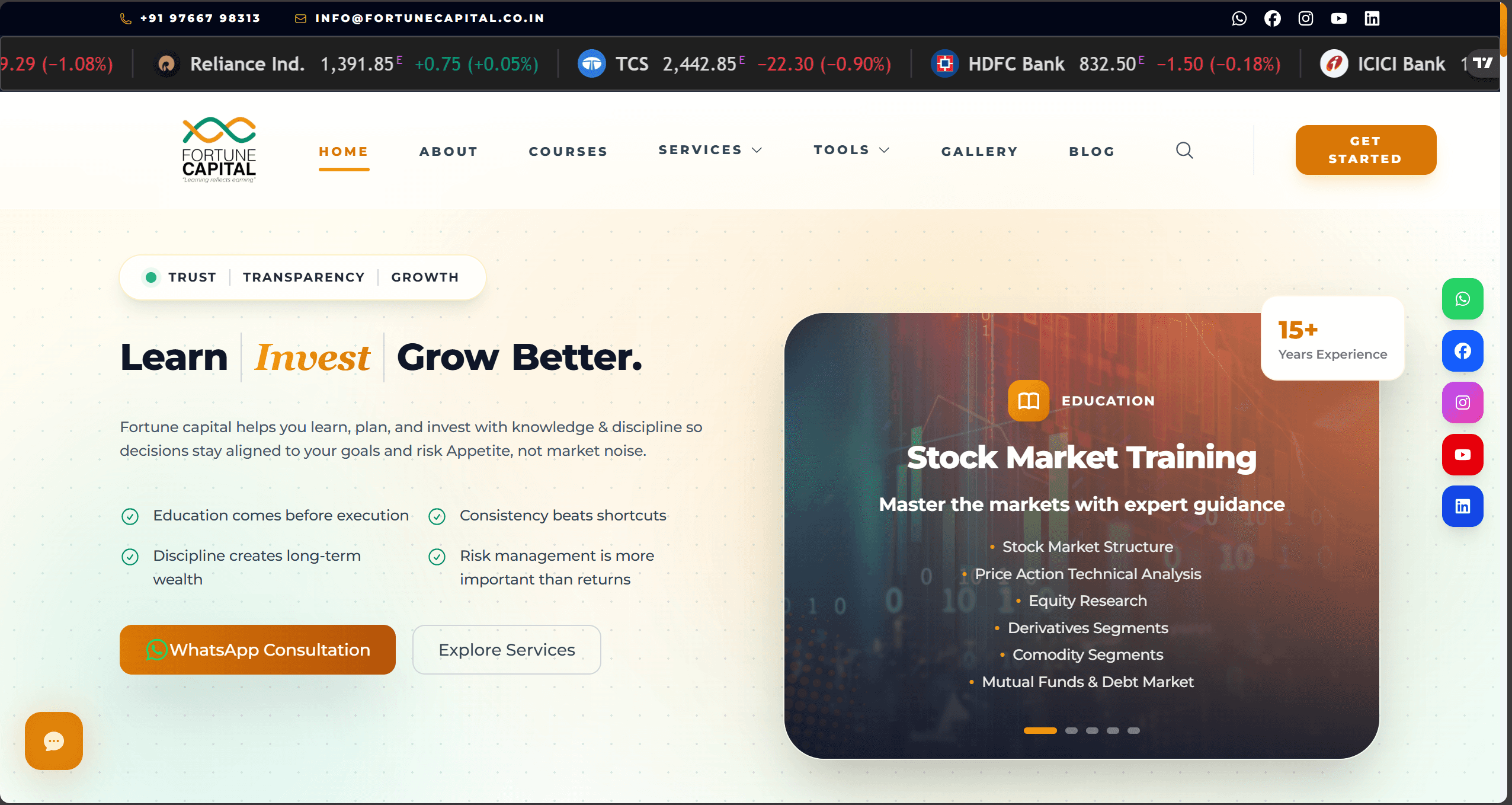 FortuneCapital website preview
